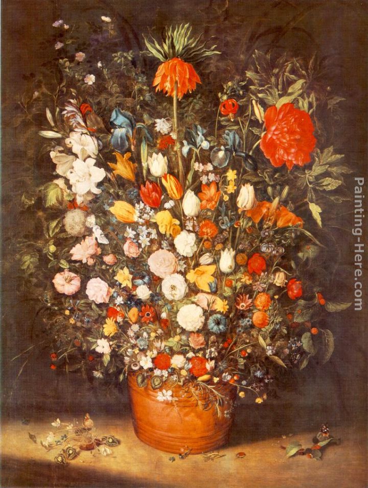 Bouquet painting - Jan the elder Brueghel Bouquet art painting